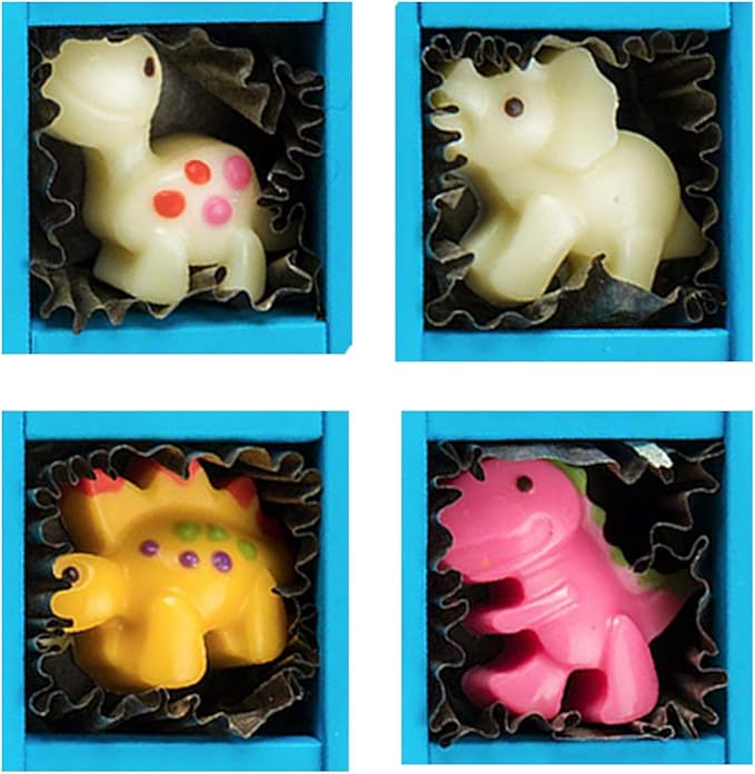 Candy Molds Ice Cube Trays Chocolate Molds, Silicone Molds Including 3 Dinosaur for Making Ice