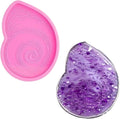 Shell Coaster Resin Mold Seashell Silicone Coaster Epoxy Resin Molds for Making Cup Mats Agate Coaster Mold Home Decoration Making Cup Mats Wine Glass Holder Home Decor DIY Craft Project