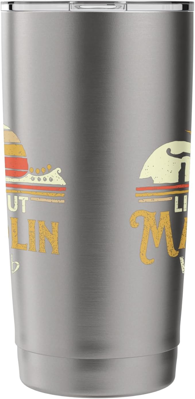 Life Without Mandolin - Bluegrass Music Mandolinist Stainless Steel Insulated Tumbler