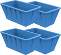 4Pack 48LB Extra Large Ice Cube Molds Silicone Large Ice Cube Molds for Cold Plunge Tub,Reusable Ice Cube Trays for Freezer,Ice Block Molds for Home Ice Baths,Cold Plunge Accessories (12LB-Blue-4Pack)