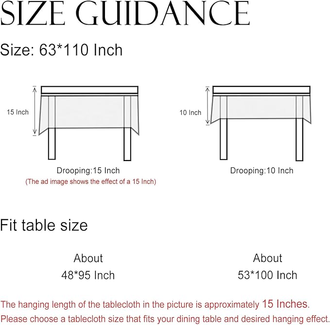 ISAENNE Designer Bohemian Floral Extra Long TableclothRectangle,Linen Colorful Table Cloth,Wrinkle Resistant Decor Tablecloths for Dining Thanksgiving Kitchen Christmas,63"*110"-Estevan B