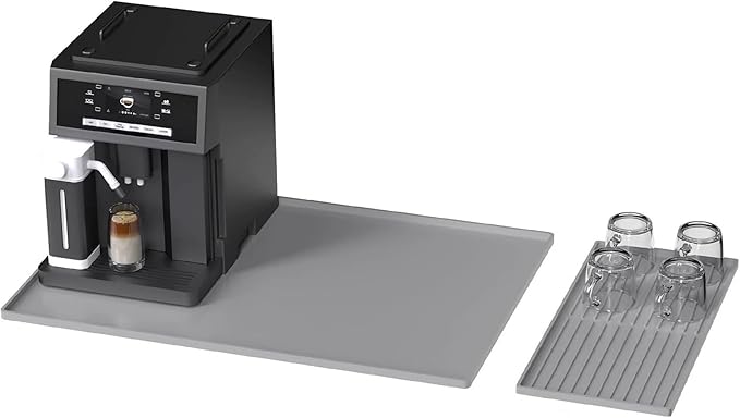 Silicone Coffee Pad, 24-inch x 16-inch Mat, with Removable Baking Tray, Fits Coffee Machines and Baking Sheets
