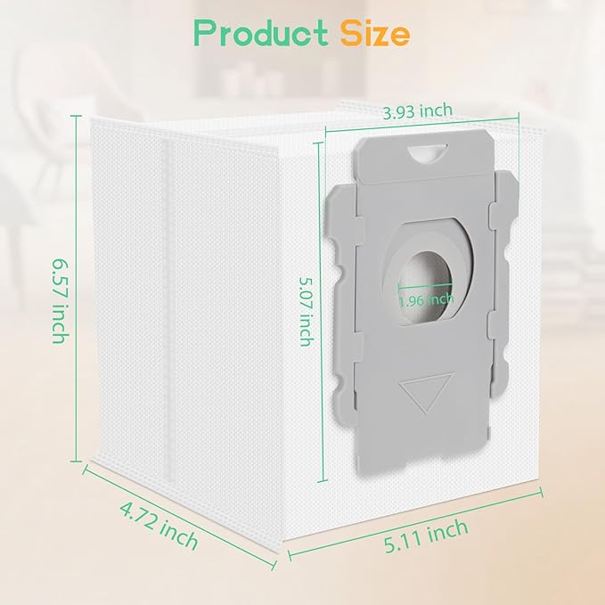 40 Pack iRobot Roomba Replacement Parts - Vacuum Bags for Roomba i7+, i1+, i2+, i3+, i4+, i5+, i6+, i8+, j6+, j7+, j8+, j9+, s9+, Combo i5+, j5+, j7+, j9+, Clean Base Compatible