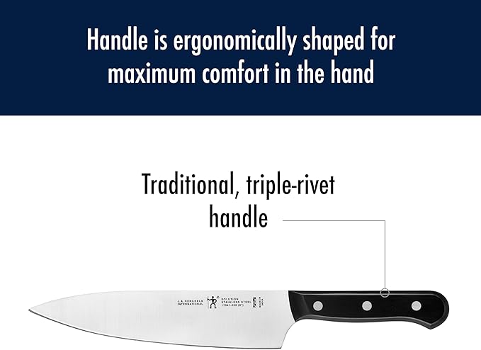 HENCKELS Solution Razor-Sharp 3-pc Starter Knife Set, German Engineered Informed by 100+ Years of Mastery