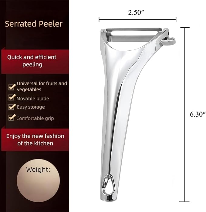 Peeler Stainless Steel Sharp Blade Ergonomic Handle for Vegetables Fruit Potato Carrot Apple