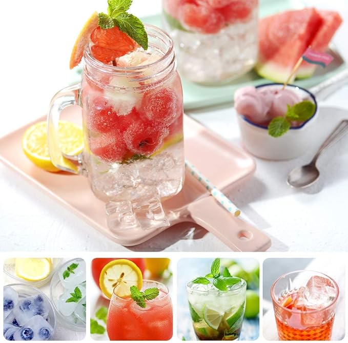 Ice Cube Tray, 3 Pack Silicone Ice Tray Easy-Release Flexible 15 Ice Cube Molds, Stackable Ice Trays for Freezer, Ice Cube Size 1.2 IN for Cocktail, Whiskey, Juice, Baby Food, BPA Free