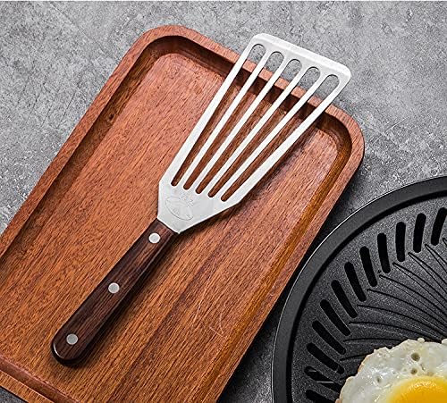 Fish Spatula, 2 Pack Stainless Steel Metal Spatula, Slotted Spatulas for Cooking, Flipping, Turning, Frying and Grilling