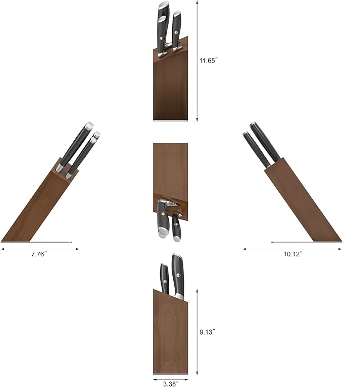 Cangshan L Series 4-Piece HUA Knife Block Set, Forged German Steel, Black, 1026979