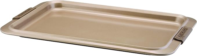 Anolon Bronze Nonstick Baking Sheet / Cookie Sheet / Cookie Pan with grips - 10 Inch x 15 Inch, Brown