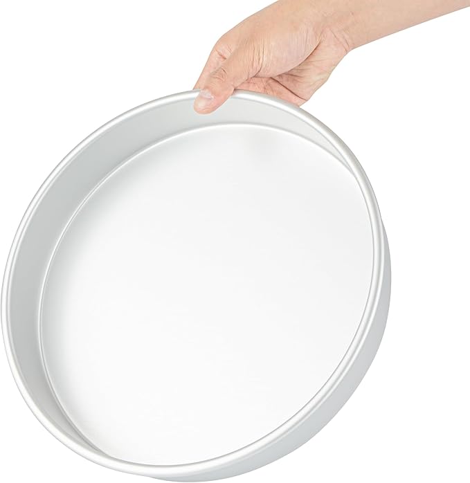Restaurantware-Met Lux 11 x 2 Inch Straight-Sided Baking Tin, 1 Round Cake Pan - Oven-Ready, Freezable, Anodized Aluminum Round Baking Pan, Greaseproof, For Layer Birthday Cake