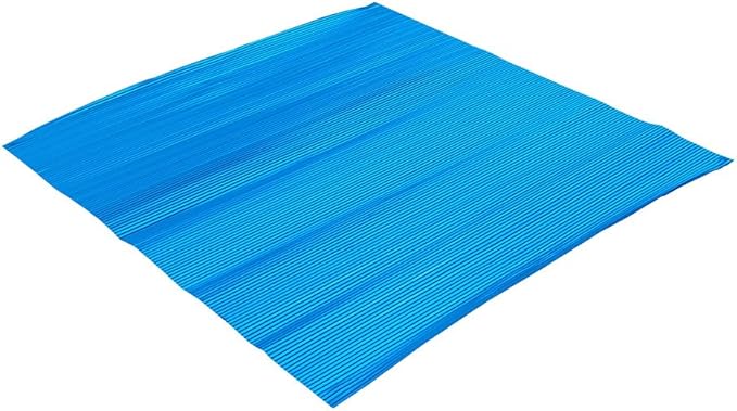 Restaurantware 12" x 12" Rippled Aluminum Foil Food Wrap and Fry Basket Liner: Perfect for Restaurant Take Out Bakeries and Food Trucks - Electric Blue Foil Sandwich Wraps - 500-CT