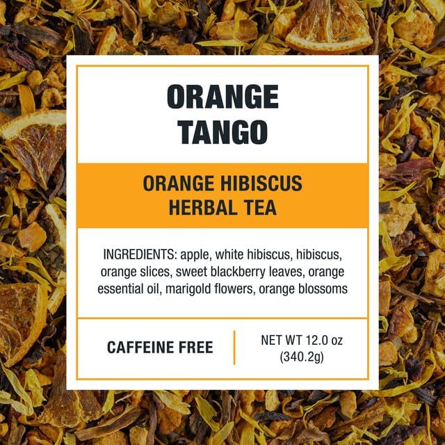 Tiesta Tea - Orange Tango Cold Brew, Loose Leaf, Premium Blend, Non-Caffeinated,10 Tea Packets, Brews One 64oz Pitcher