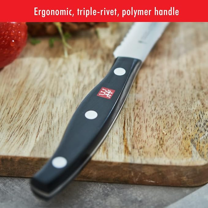 ZWILLING Twin Signature 6-Piece Razor-Sharp German Knife Block Set, Made in Company-Owned German Factory with Special Formula Steel perfected for almost 300 Years, Dishwasher Safe