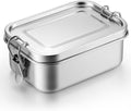Umigy 1 Pcs Stainless Steel Food Containers 1400ml Metal Bento Lunch Box Stainless Steel Food Storage Containers, Lockable Clips to Leak Proof, Reusable Dishwasher Snack Boxes for Work