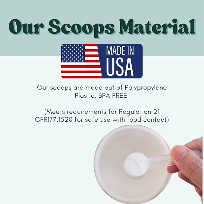 3/4 Cup (6 Oz. | 175 mL) Short Handle Scoop for Measuring Coffee, Pet Food, Grains, Protein, Spices and Other Dry Goods (Pack of 5)