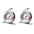 Stainless Steel Oven Thermometer for Electric/Gas Oven, Kitchen Cooking Grill Smoker Thermometer(50-300°C/100-600°F) (2)