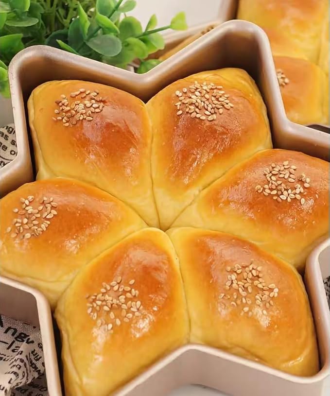 Specialty Forms NonStick Baking Tray Shaped Cake Bread Pizza Baking Pan Golden Carbon Steel
