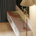 Leather Dresser Cover,1.8mm Thick,14x90 Inch,Dresser Protector Top,Dresser Top Protector,Dresser Cover Top,Dresser Top Cover,Dresser Cover Top for Bedroom.(Brown+Gray,14x90)