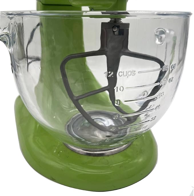 4.8 L 4.5 and 5 Quart aluminium TILT-HEAD FLEX EDGE BEATER ，Compatible with Kitchenaid stand mixer models K45SS, KSM75, KSM95, KSM150PS, KSM152PS and KSM155GB. (4.5-5 Quart)