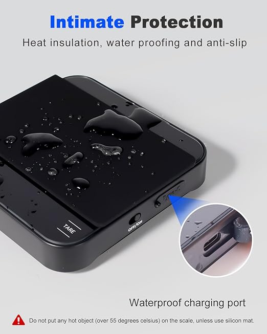 4 Modes Rechargeable Coffee Scale, Mini Espresso Scale with Timer, 2kg/0.1g Accuracy, Digital Scale for Pour-Over Coffee with Silicone Pad, Portable Measuring Tool, Kitchen Gadget