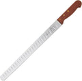 Mercer Culinary Praxis Granton Edge Slicer with Rosewood Handle, 14 Inch, Wood