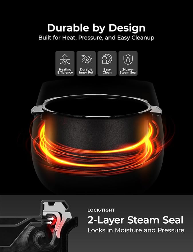 CUCKOO Twin Pressure Rice Cooker 6-Cup Uncooked / 12-Cup Cooked with Nonstick Inner Pot, Versatile Rice Maker & Warmer with 16 Menu Options, Open Cooking Mode, Voice Guide, Gray (CRP-ST0609FG)