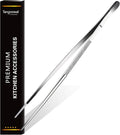 12-Inch Kitchen Fine Cooking Tweezers Tongs,Stainless Steel Long Food Tweezers Tongs