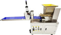 Dough Quantitative Dividing and Cutting Machine Pneumatic Dough Divider Cutter Electric Dough Lump Spacer 0.35oz-17.64oz Dough Divider Cutter Press Machine with Conveyor Belt