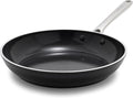Orfeo 11” Nonstick Frying Pan, Made in Italy, Diamond Ceramic PFAS-Free Cookware, Induction Ready, Scratch Resistant, Laser-Fused Surface for Durability, Dishwasher Safe, Black