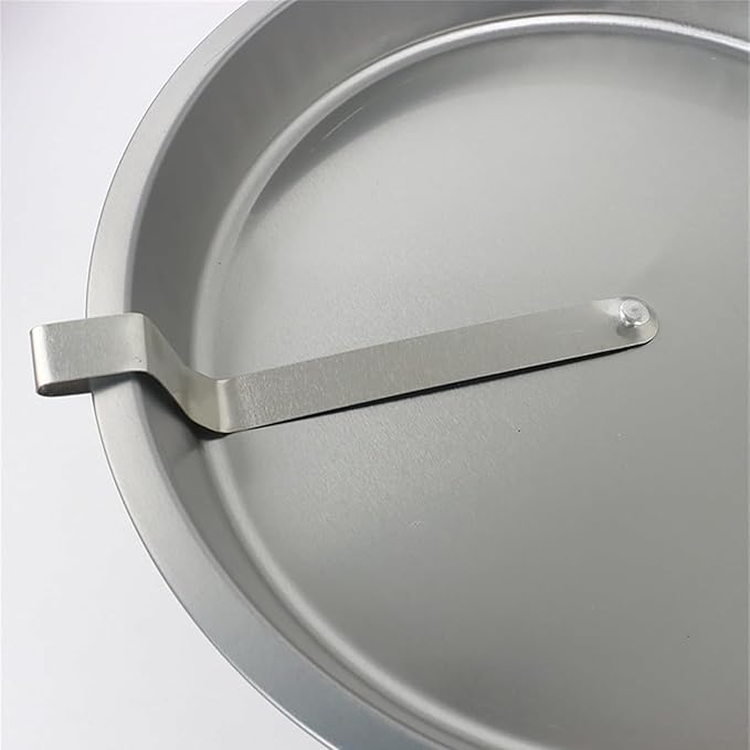 Easy Release Pans Round with Lever, 9.7" Quick Release Easy-Out Cake Pan Set,Baking Tools Pans Stainless Steel Round,Apple Pie Bake & Serve Sets, For All Kinds of Bases (3)