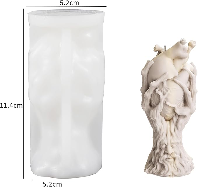 Claw Heart Candle & Resin Mold Set - Skull, Heart, Tree & Jewelry Molds - Silicone 3D Molds for Candle Making & Resin Casting