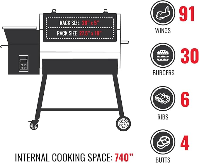 recteq pellet smoker grill Weekend Warrior Bundle, Wood Pellet Grill Smoker, Outdoor Grills & Smokers, 740 Sq. In. Cooking Area, 18 lb hopper