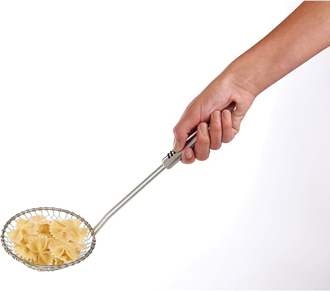 Helen’s Asian Kitchen Spider Strainer, All Stainless Steel, 5-Inch Strainer Basket With 10.25-Inch Handle