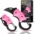 Pink Keychain Knife Stocking Stuffers Gifts for Mom, Cute Box Cutter Small Pocket Knife Gadgets, EDC Knives Tool with 1.34 inch Sharp Blade for Everyday Carry, Womens Christmas Gift for Her