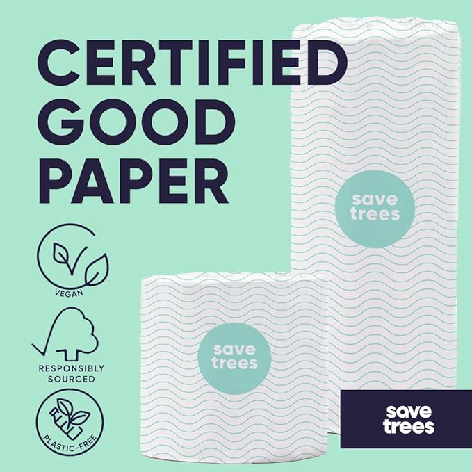 Cloud Paper Bamboo Paper Towels - 40 Rolls of Ultra Absorbent and Durable Paper Towels for Sustainable Cleaning - FSC-Certified, Plastic-Free Packaging, and Chlorine-Free Paper Towel