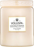 Voluspa Coconut Papaya, Large Candle Jar, 18 oz, 100 Hour Burn Time, Coconut Wax for Clean Burning, Handcrafted in The USA
