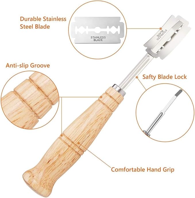 Danish Dough Whisk (with lame)
