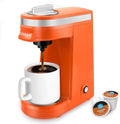 CHULUX Single Serve Coffee Maker for K Capsule, Mini Coffee Maker for One Cup Americano, Lightweight Pod Coffee Machine, Orange
