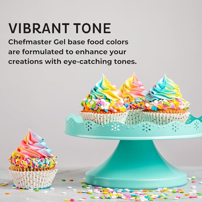Chefmaster Royal Blue Gel Food Coloring | Vibrant Color | Professional-Grade Dye for Icing, Frosting, Fondant | Baking & Decorating | Fade-Resistant | Easy-to-Use | Made in USA | 1 oz