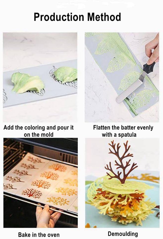 Hollow Leaf Silicone Mold Chocolate Candy 3D Hollow Leaf Candy Mold Food Cooking Meals Decorations Fondant Mold Polymer Clay Molds