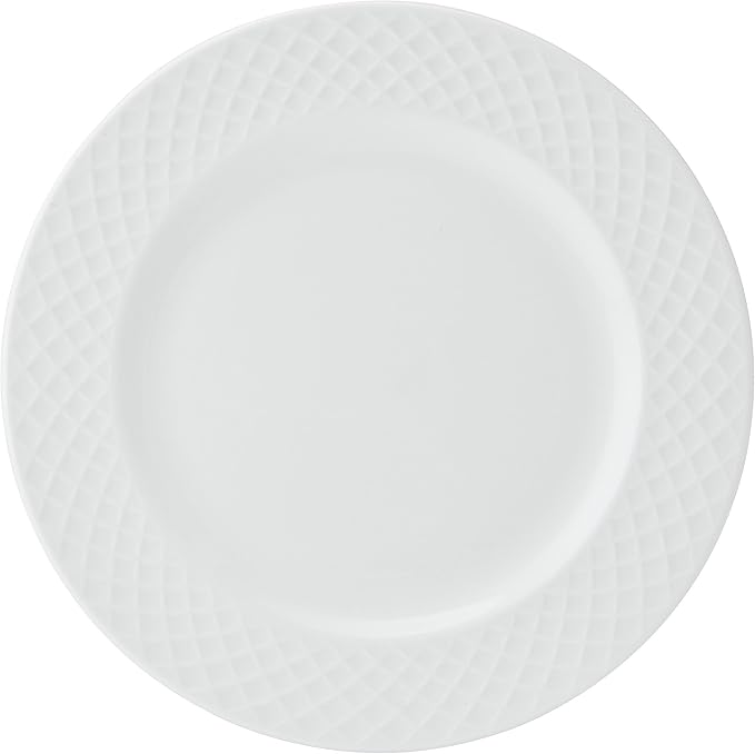 Mikasa Trellis Bone China Lightweight Chip Resistant 40 Piece Dinnerware Set, Service for 8
