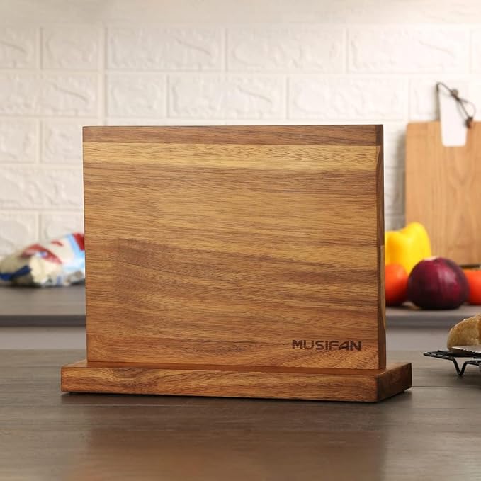 Magnetic Knife Block - Magnetic Knife Holder - Magnetic Knife Stand- Cutlery Display Stand and Storage Rack