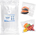Vacuum Sealer Bags, Double Zipper Seal BPA Free Microwaveable Vacuum Storage Bag for Food