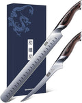 HOSHANHO BBQ Carving Knife Set, Brisket Slicing & Boning Knife for Meat Cutting, Professional Ultra Sharp Butcher Carving Knife in Japanese High Carbon Steel