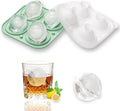 3D Saturn Shaped 4-Cavity Silicone Ice Cube Tray with Funnel and Lid - 2.4 Inch Ice Cube Mold for Whiskey, Cocktails and Bourbon, Space Themed, Planet, Fun Shapes, Cute Novelty Gift