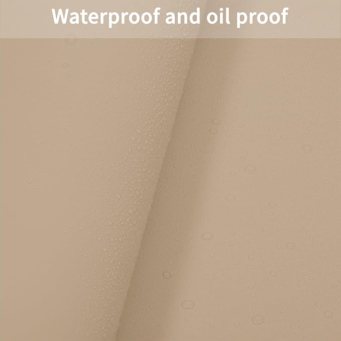 Leather Table Cover,1.8mm Thick,42x66 Inch Table Protector,Table Protector for Dining Room Table,Dining Table Cover,Table Cover Protector,Coffee Table Covers(Light Brown+Gray,42x66)