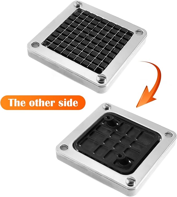 Replacement Chopper Blade Commercial Vegetable Chopper Dicer Stainless Steel Blade for Fruit Cutting Machine Tomato French Fries Cutter (2 * 3/8″ Blade)