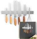 Ninonly 16 Inch Magnetic Knife Holder for Refrigerator Stainless Steel Magnet Knife Strip for Wall Mounted No Drilling Knife Rack with Powerful Magnetic Pull Force Fridge Applicable