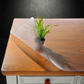 NECAUX Custom 12 x 28 Inch Frosted Desk Cover Protector, 1.5mm Thick Plastic Desk Pad Mat, Table Cover Tablecloth Protector for Office Computer Writing Desk, Side Table, End Table, Night Stand Dresser