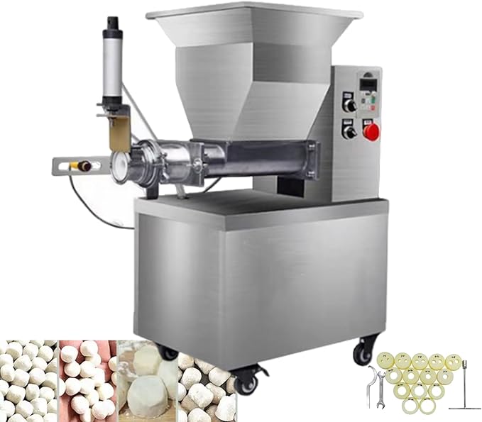 INTSUPERMAI Dough Divider Rounder Cutting Machine Electric Dough Ball Maker 0.03oz-17.6oz Hydraulic Dough Cutter Bakery Machine 110V